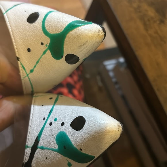 Stuart Weitzman Paint Splatter Heels - Picture 8 of 10